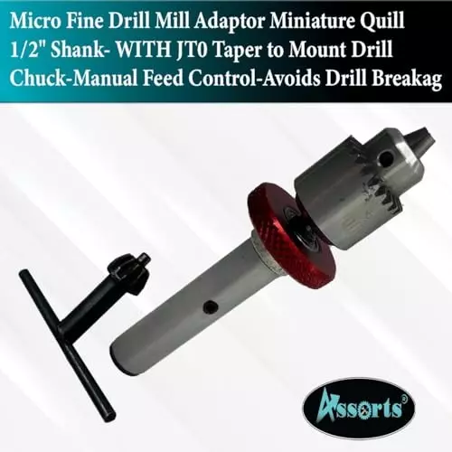 Assorts Micro Drill Miniature Quill Adapter ?Tool Steel JT0 Drill Chuck 0.3-4 mm for Making Small Holes