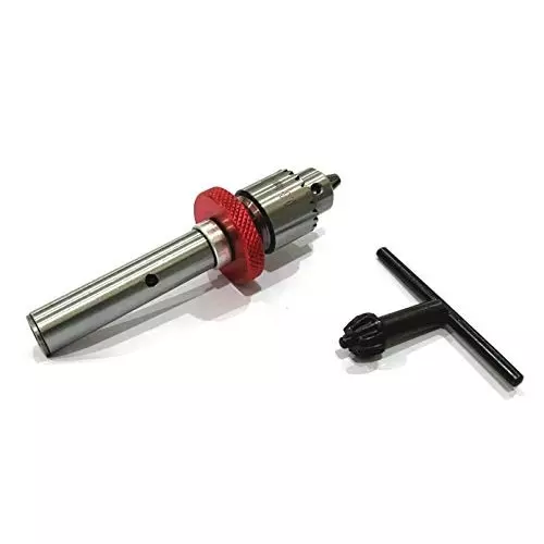 Assorts Mini Quill Drill Chuck Adapter Alloy Steel JT0 12.7 mm Straight Shank for Fine Drilling on Mill and Lathesee