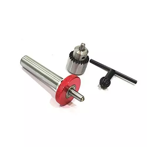 Assorts Mini Quill Drill Chuck Adapter Alloy Steel JT0 12.7 mm Straight Shank for Fine Drilling on Mill and Lathesee