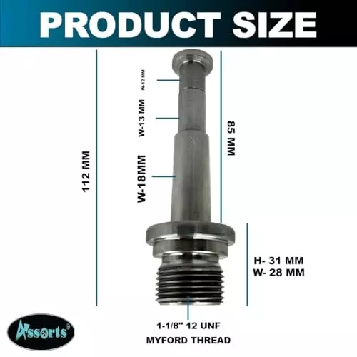 Assorts 2MT Arbor Chuck Adaptor Alloy Steel Myford Thread for HV4/ HV6 Rotary Tables