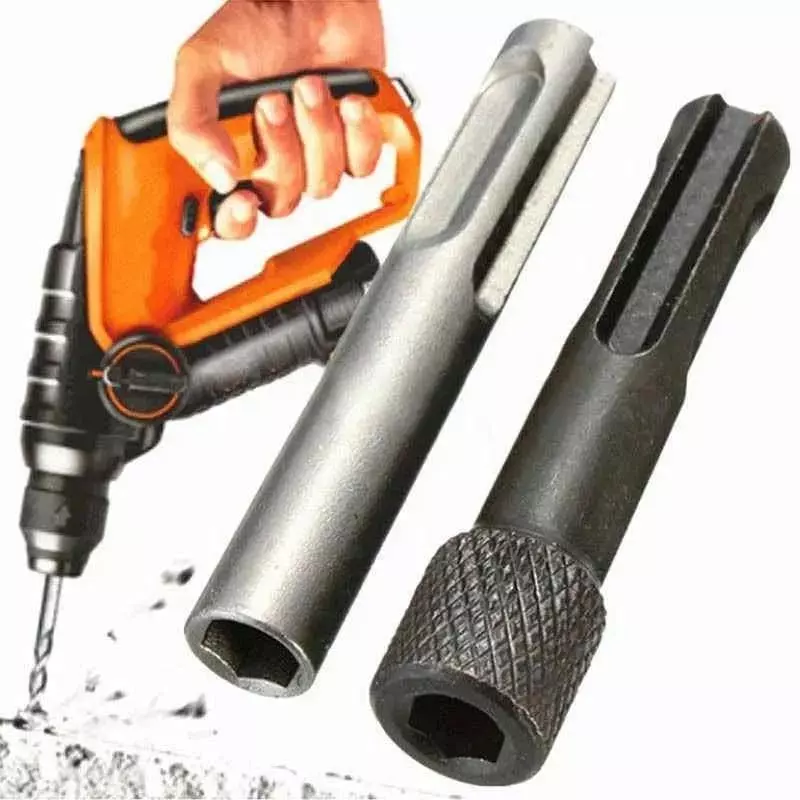 DY TOOLS Screwdriver Drill Bit Adaptor Carbon Steel Hex Shank 6.35 mm (Pack of 2)