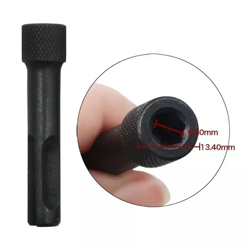 DY TOOLS Screwdriver Drill Bit Adaptor Carbon Steel Hex Shank 6.35 mm (Pack of 2)