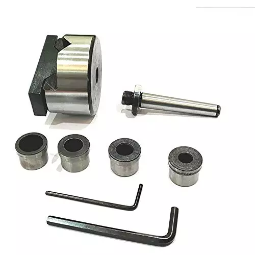 A.D INTERNATIONAL V-Boring Adapter with MT2 Shank for Round Bar Drilling on Lathe Machine, 1S-FUBN-0YPC