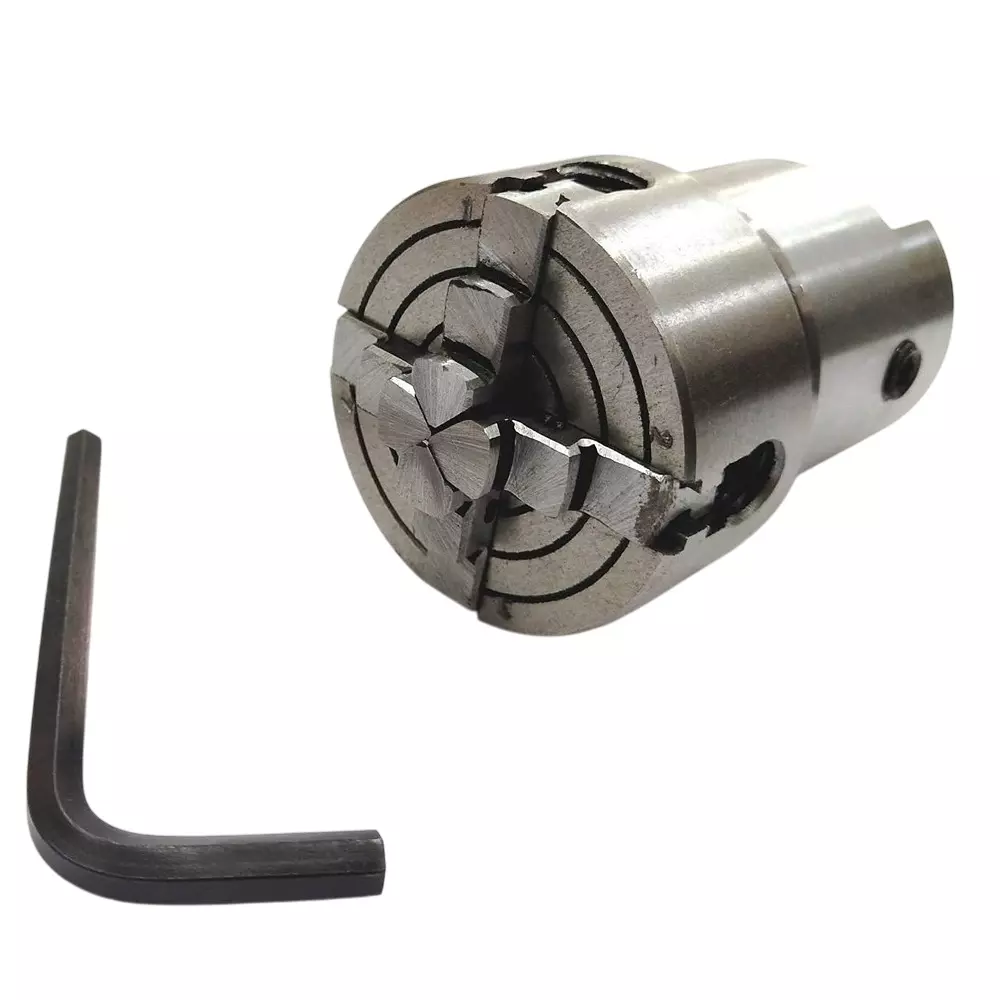 Assorts Lathe Spindle Adapter Alloy Steel M12x1 Thread 50 mm 4 Jaws 19.05 mm 16 TPI Independent Chuck