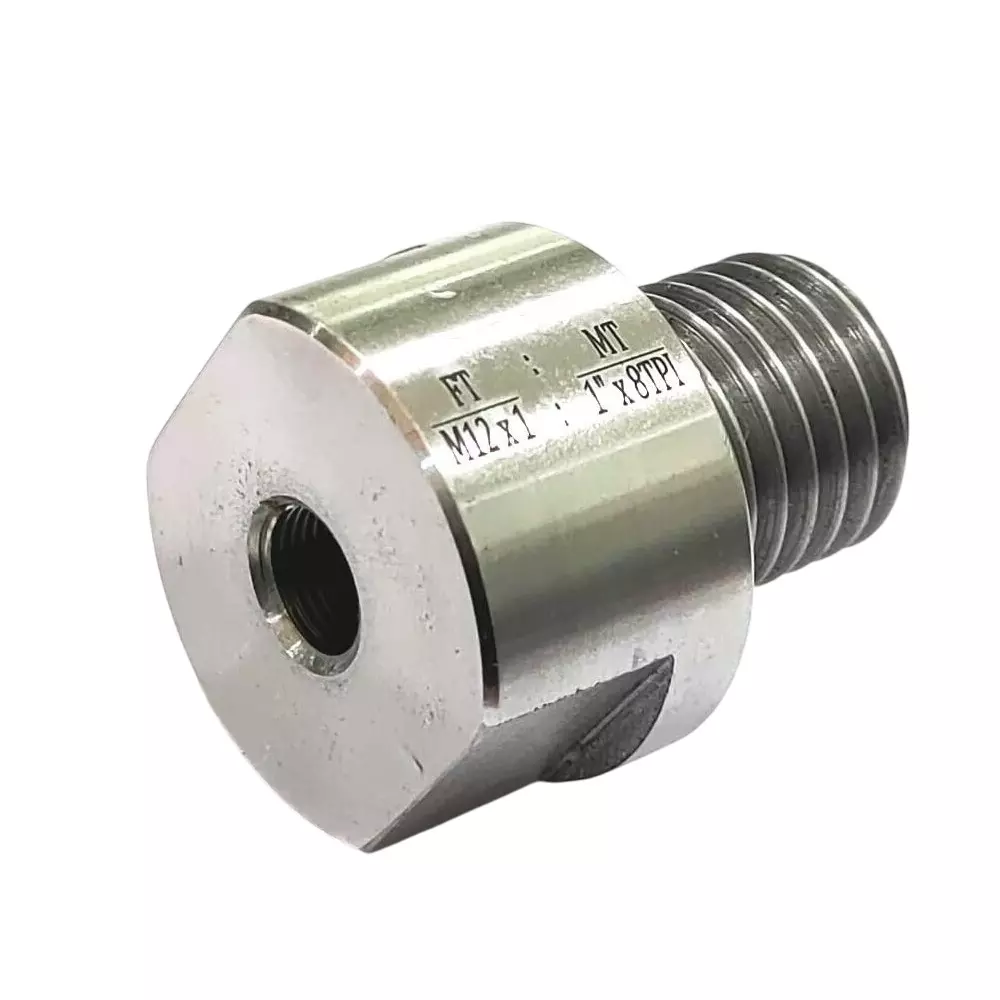 Assorts Headstock Spindle Adapter Alloy Steel FT M12x1 to MT 1x8 TPI