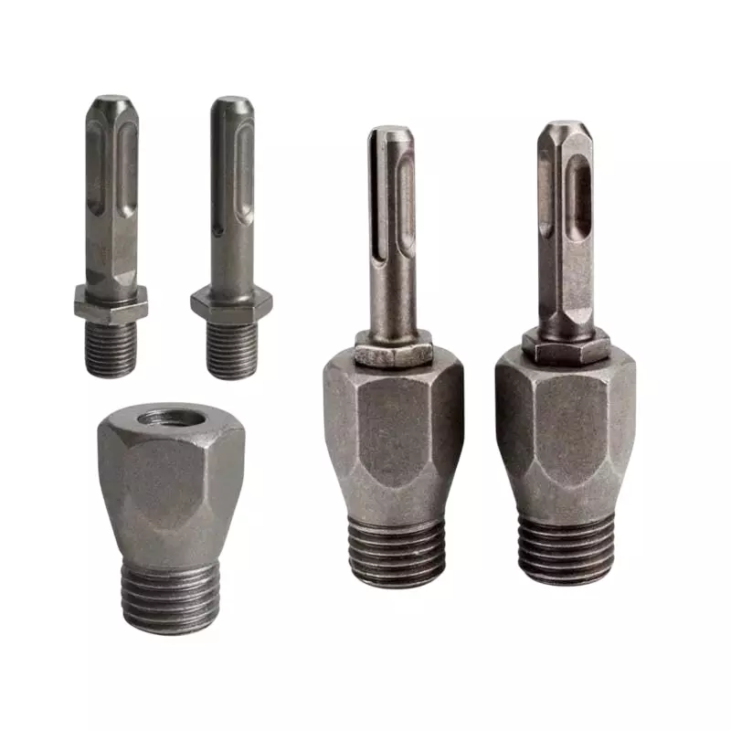 DY TOOLS Core Bit Adapter Set Alloy Steel 1+2 Round Shank