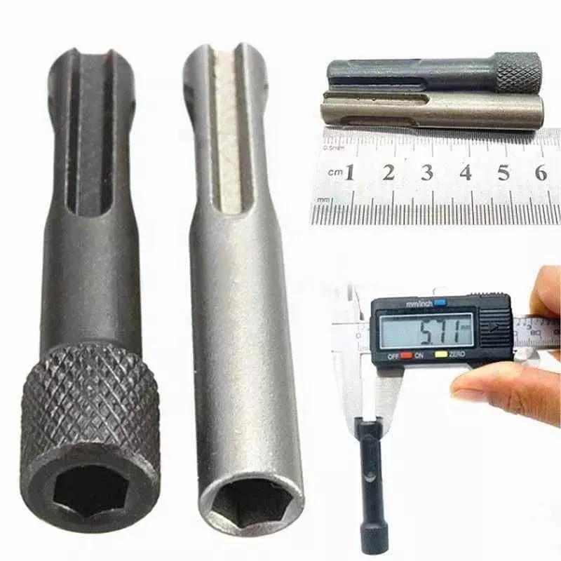DY TOOLS Screwdriver Drill Bit Adaptor Chrome Venadium Steel Hex Shank 6.35 mm (Pack of 2)