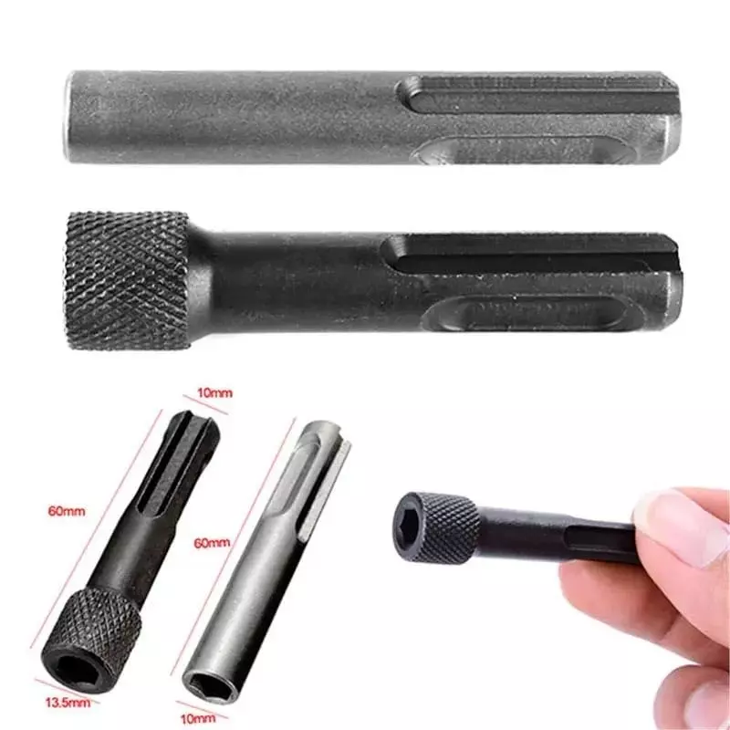 DY TOOLS Screwdriver Drill Bit Adaptor Chrome Venadium Steel Hex Shank 6.35 mm (Pack of 2)