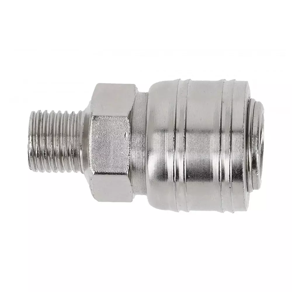 Hogert Technik Coupling Adapter Male 15 Bar Maximum Pressure and 1/4 inch (6.35 mm) Thread, HT4R802