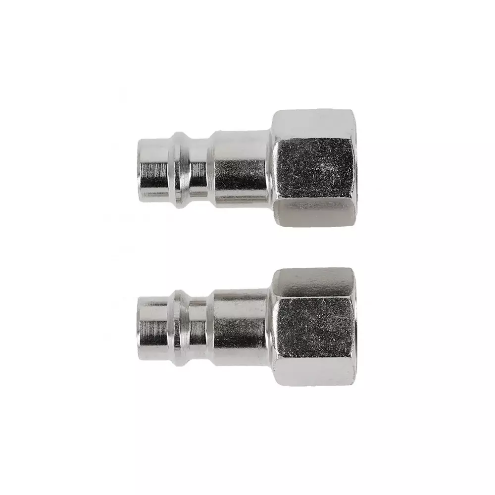 Hogert Technik Coupling Adapter Terminal Female 15 Bar Maximum Pressure and 1/4 inch (6.35 mm) Thread, HT4R810 (Set of 2)