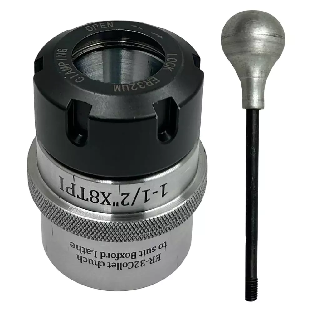 Assorts Collet Chuck Adapter Alloy Steel ER-32 1-1/2 Inch x 8 TPI for Boxford Lathes