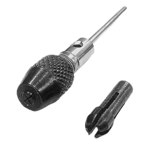 A.D INTERNATIONAL Adapter Pin Chuck Set with 0 – 1/16 inch (0 to 1.5 mm) Collet 1, 1/16 inch – 3/32 inch (1.5 to 2.5 mm) Collet 2 Size Range, 3R-L9T7-K5FE