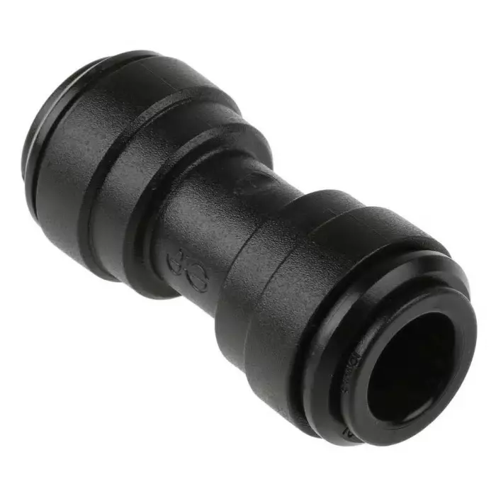 John Guest PM Series Straight Tube-to-Tube Adaptor Push In 10 mm to Push In 10 mm Tube-to-Tube Connection Style, PM0410E (Pack of 5)