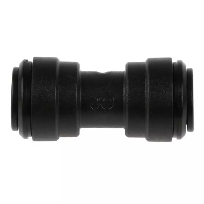 John Guest PM Series Straight Tube-to-Tube Adaptor Push In 10 mm to Push In 10 mm Tube-to-Tube Connection Style, PM0410E (Pack of 5)