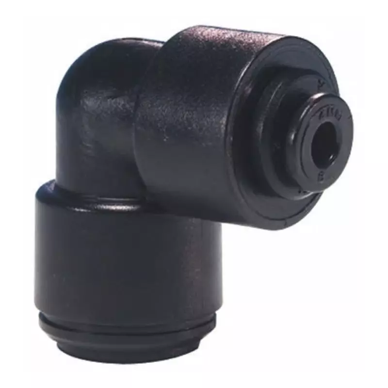 John Guest PM Series Elbow Tube-toTube Adaptor Push In 12 mm to Push In 10 mm Tube-to-Tube Connection Style, PM211210E (Pack of 2)