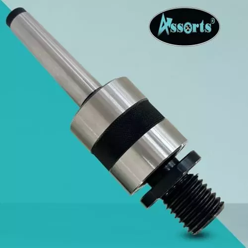Assorts Live Tailstock Chuck Adapter Alloy Steel MT2 Morse Taper 1 Inch x 8 TPI Thread for Wood Lathe