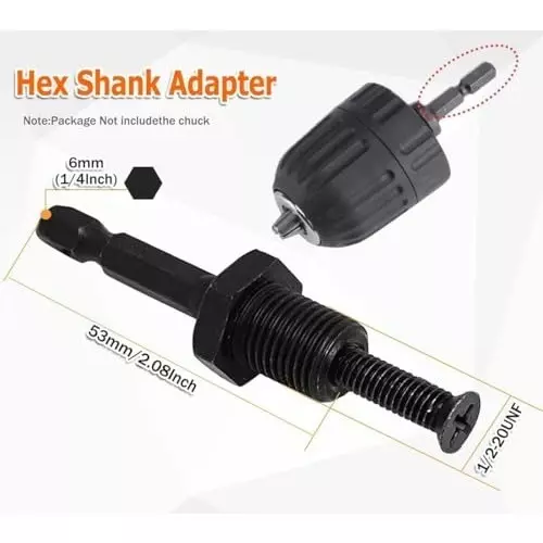 generic-3pcs-12-20unf-thread-drill-chuck-adapter-connecting-rodsds-plus-shank14hex-shank12-square-female-adaptor-with-left-hand-screw