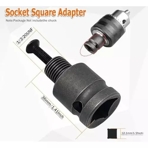 generic-3pcs-12-20unf-thread-drill-chuck-adapter-connecting-rodsds-plus-shank14hex-shank12-square-female-adaptor-with-left-hand-screw