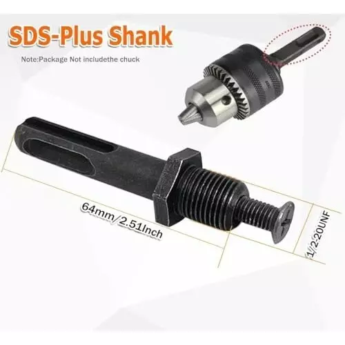 generic-3pcs-12-20unf-thread-drill-chuck-adapter-connecting-rodsds-plus-shank14hex-shank12-square-female-adaptor-with-left-hand-screw