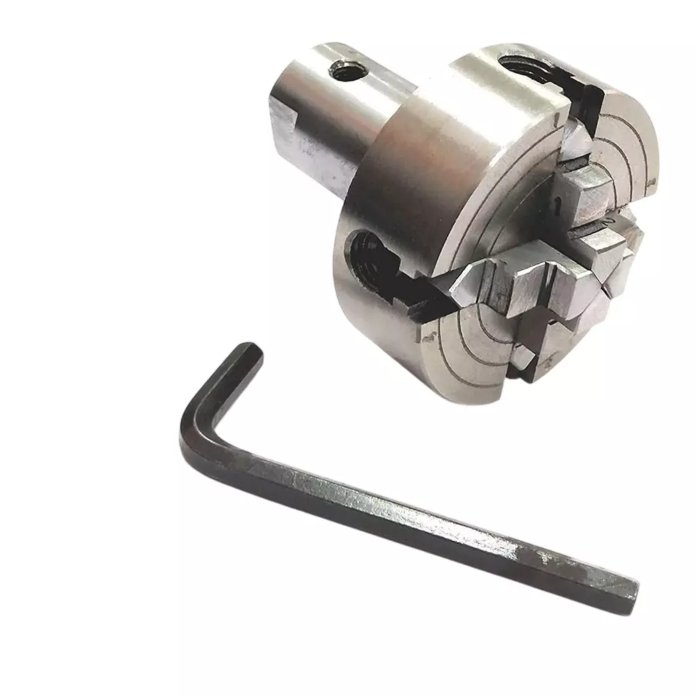 A.D INTERNATIONAL Lathe Spindle Adapter for Connecting 3/4 inch (19 mm) X 16 TPI To M14 X 1 Threaded Chucks, 70 mm 4 Jaw Independent Chuck, B5-PFMY-YESW