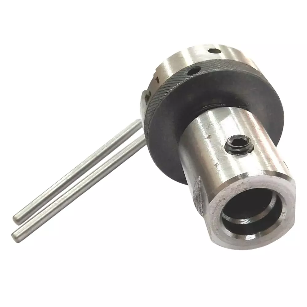 MachEl 3/4 inch x 16 TPI Lathe Spindle Adapter with 50 mm 3-Jaw Self-Centering Chuck