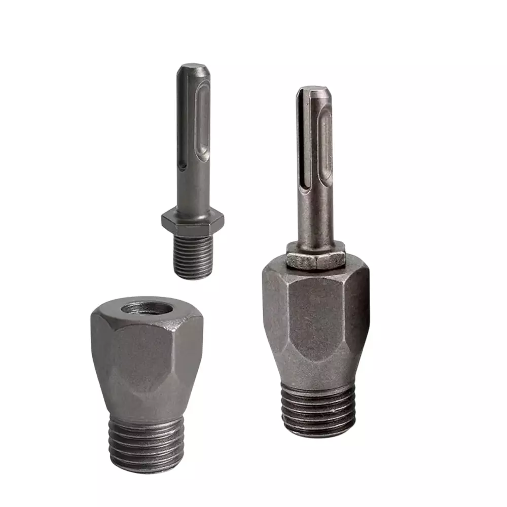 DY TOOLS Core Bit Adapter Set Alloy Steel Round Shank 22 mm to SDS Plus