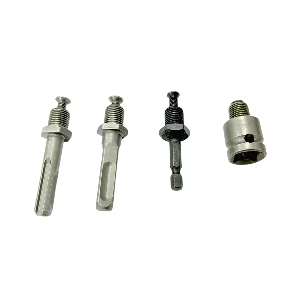 DY TOOLS Thread Drill Chuck Shank Adapter Set 6.35 mm (1/4 inch) Hex Shank & 12.7 mm (1/2 inch) SDS-Plus Shank (Set of 4 Pcs)