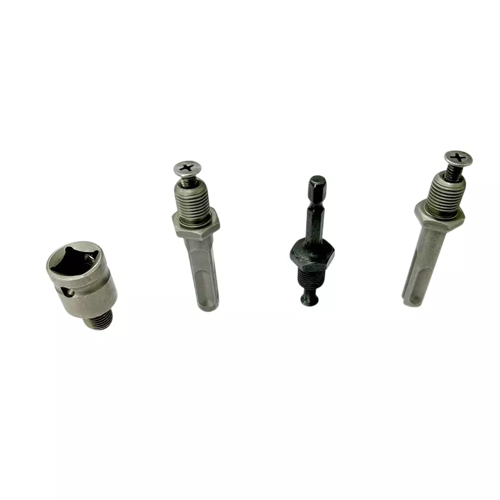 DY TOOLS Thread Drill Chuck Shank Adapter Set 6.35 mm (1/4 inch) Hex Shank & 12.7 mm (1/2 inch) SDS-Plus Shank (Set of 4 Pcs)