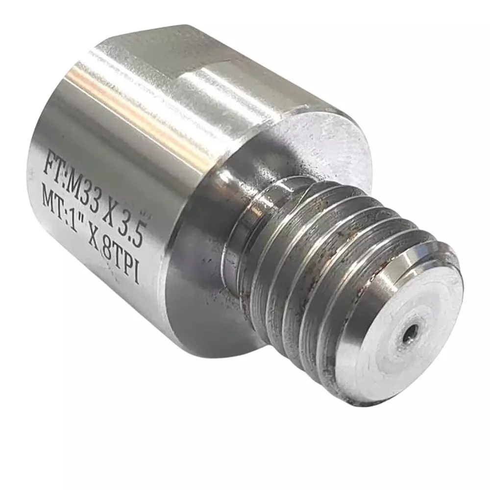 A.D INTERNATIONAL Lathe Headstock Spindle Adapter Size FT M33 x 3.5 to MT 1 inch (25.4 mm) x 8 TPI for Wood Working, 3V-WYDQ-RWC4