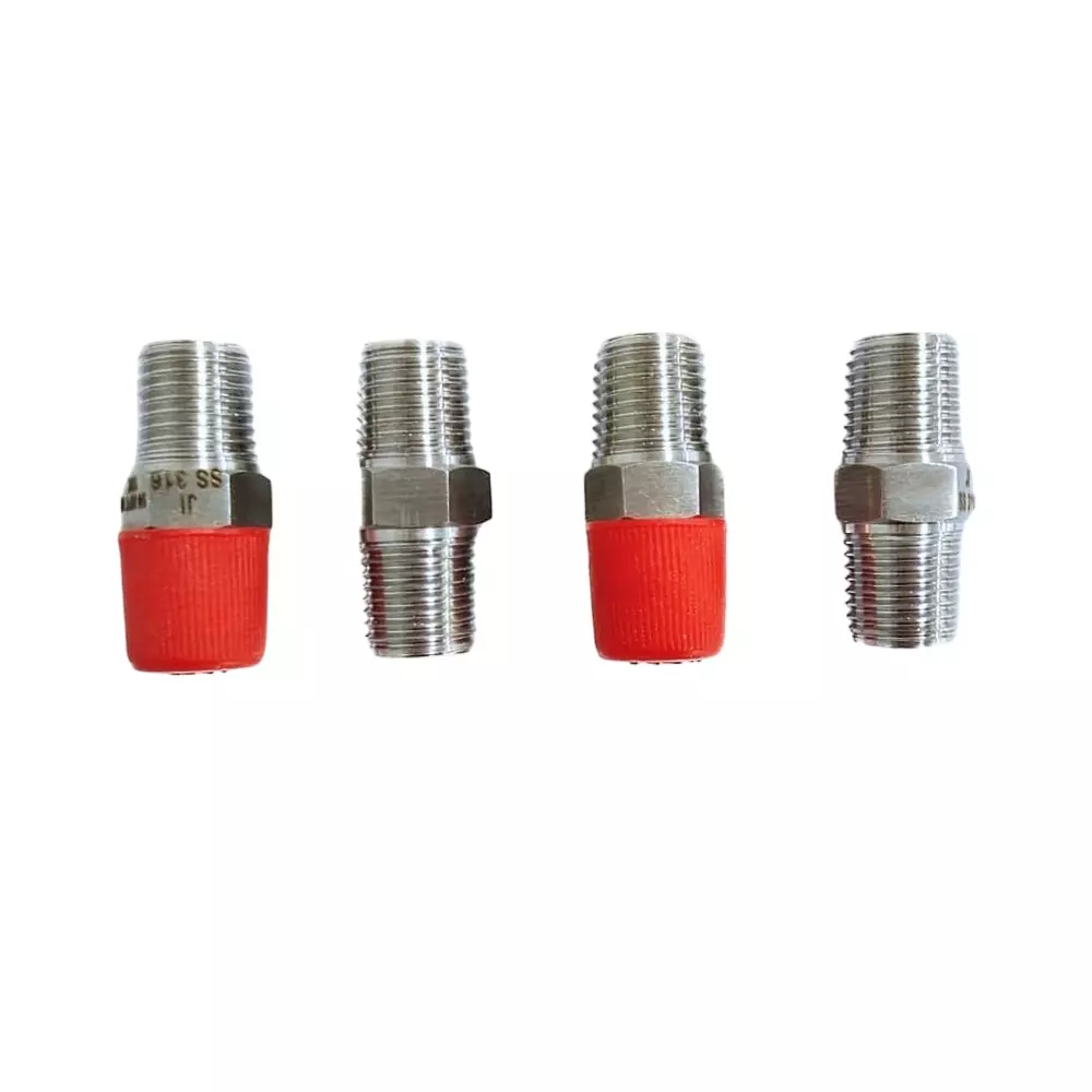 Japsin Instrumentation Adaptor Gauge Stainless Steel 6.35 mm NPT (M) x 6.35 mm NPT (M) Connection Size 25 g for Industrial Use, (Pack of 4 Pcs)