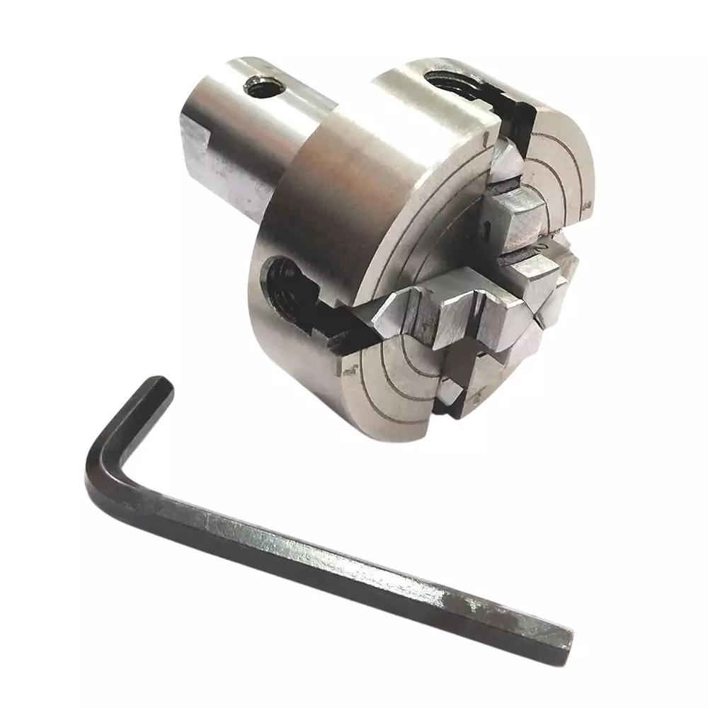 Assorts Lathe Spindle Adapter Alloy Steel M14x1 Thread 70 mm 4 Jaws 19.05 mm 16 TPI Independent Chuck