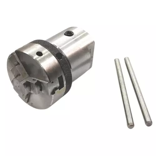 MachEl 1 inch x 8 TPI Lathe Spindle Adapter with 50 mm 3-Jaw Self-Centering Chuck