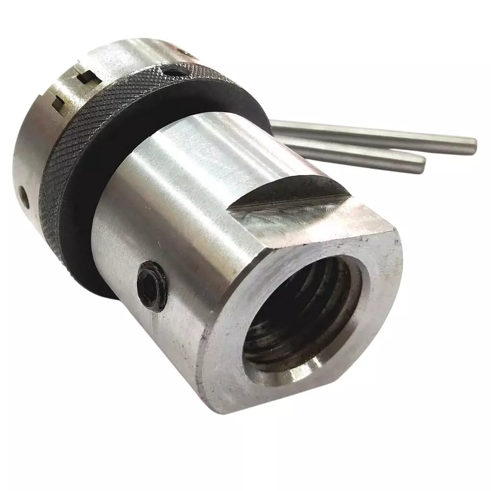 MachEl 1 inch x 8 TPI Lathe Spindle Adapter with 50 mm 3-Jaw Self-Centering Chuck