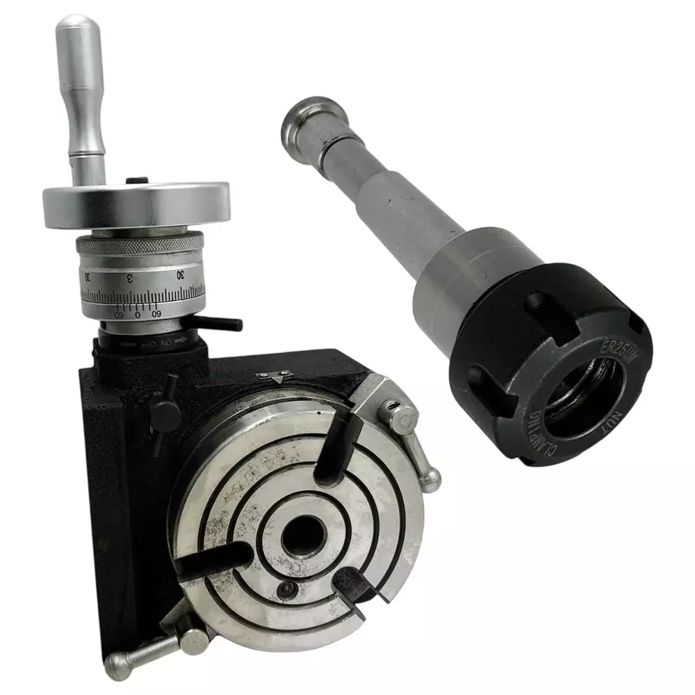 Assorts Collet Adaptor with HV4 Rotary Table Tool Steel ER25 110x80 mm for HV4/ HV5/ HV6 -MT2 Center Bore Rotary Tables
