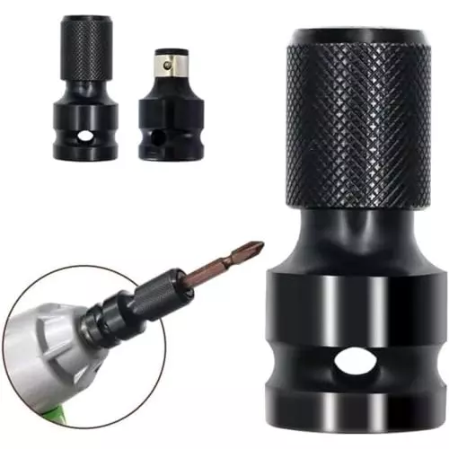 DY TOOLS Metal Wrench Socket Adapter Set 12.7 & 6.35 mm (1/2 & 1/4 Inch) Thread