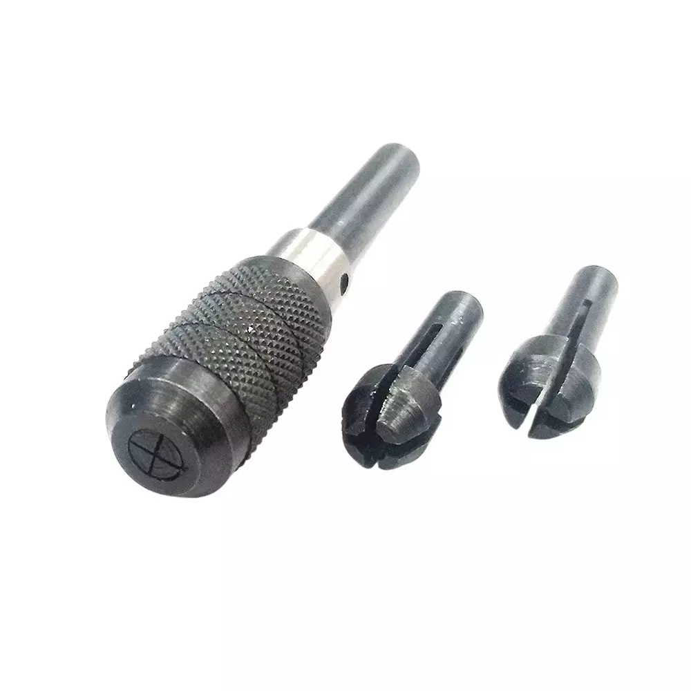 Buyohlic International Pin Chuck Set Capacity 0 inch-1/32 inch, 1/32 inch-1/16 inch, 1/16 inch-3/32 inch (0-0.7 mm, 0.7-1.5 mm, 1.5-2.3 mm), QW-423M-N3I2 (Set of 3)
