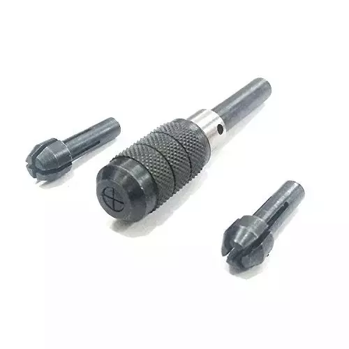 Buyohlic International Pin Chuck Set Capacity 0 inch-1/32 inch, 1/32 inch-1/16 inch, 1/16 inch-3/32 inch (0-0.7 mm, 0.7-1.5 mm, 1.5-2.3 mm), QW-423M-N3I2 (Set of 3)