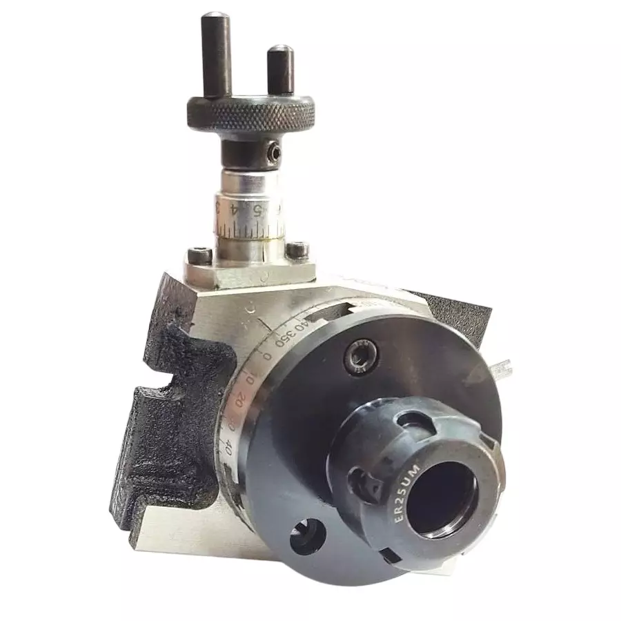 Assorts Collet Adaptor Cast Iron and Alloy Tool Steel M6 75 mm (3 Inch) ER25 Adapter for Rotary Table- 4 Slots