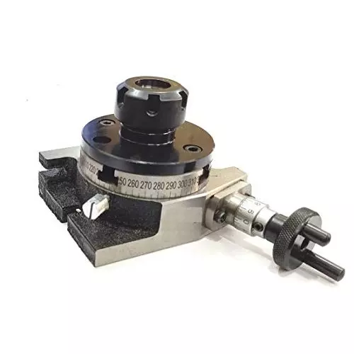 Assorts Collet Adaptor Cast Iron and Alloy Tool Steel M6 75 mm (3 Inch) ER25 Adapter for Rotary Table- 4 Slots