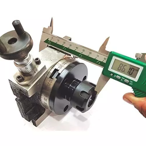 Assorts Collet Adaptor Cast Iron and Alloy Tool Steel M6 75 mm (3 Inch) ER25 Adapter for Rotary Table- 4 Slots