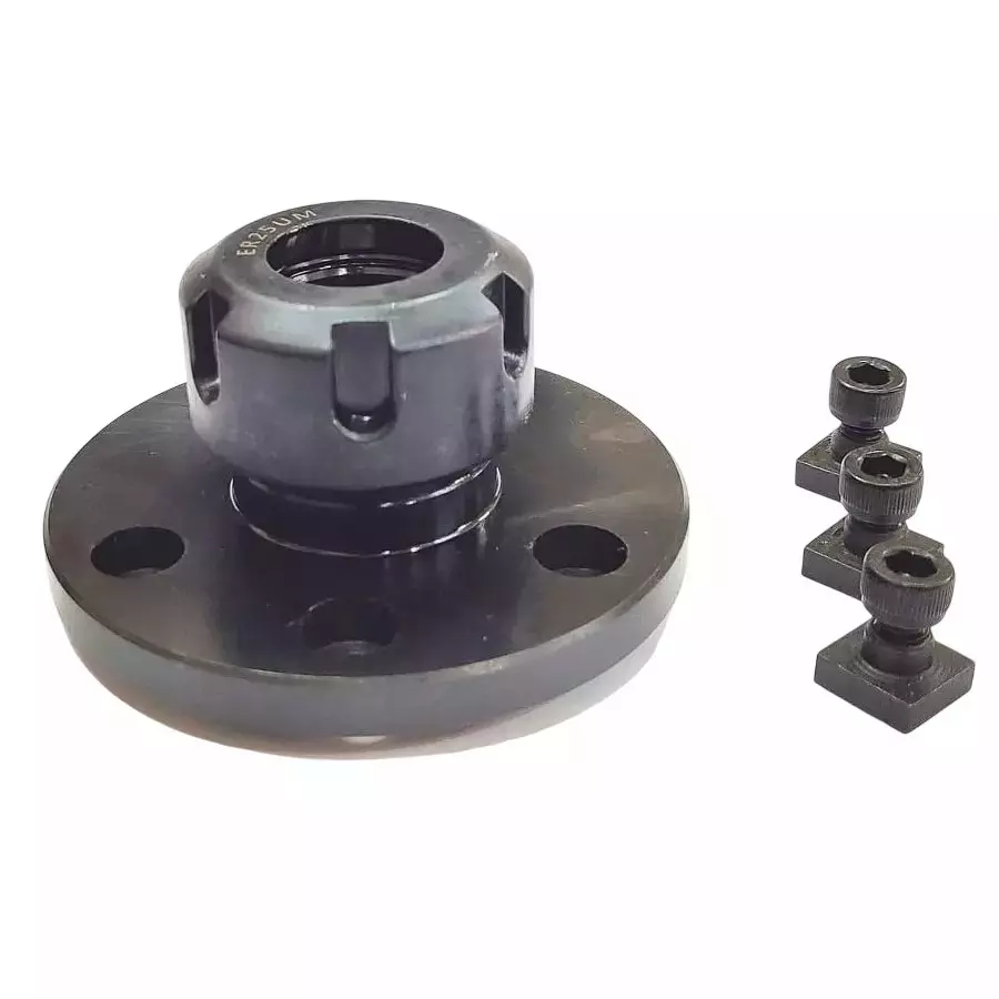 Buyohlic International ER Collet Adaptor with Fixing T Nuts ER25 Size and 1/2-20 UNC Thread for Milling Machine, VZ-6B19-QXYA