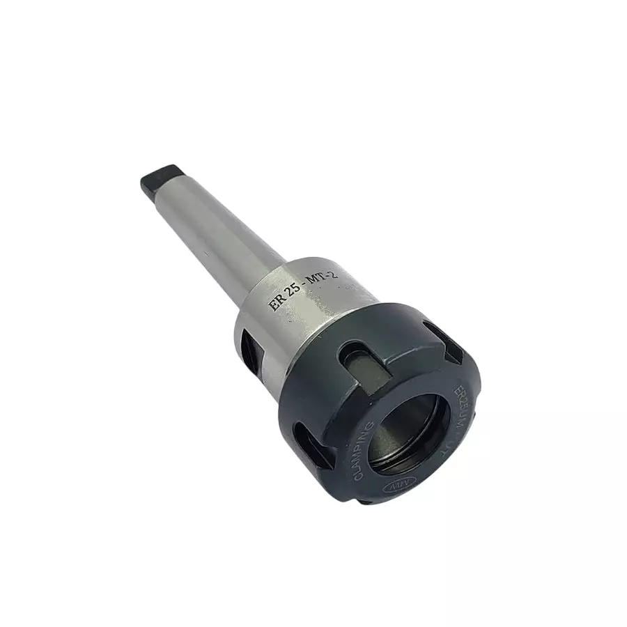 A.D INTERNATIONAL ER Collet Adapter with ER25 Collet Head, MT2 Shank and M10 x 1.5 Drawbar for Milling Machine, Work Holding, ME-J004-AOQC