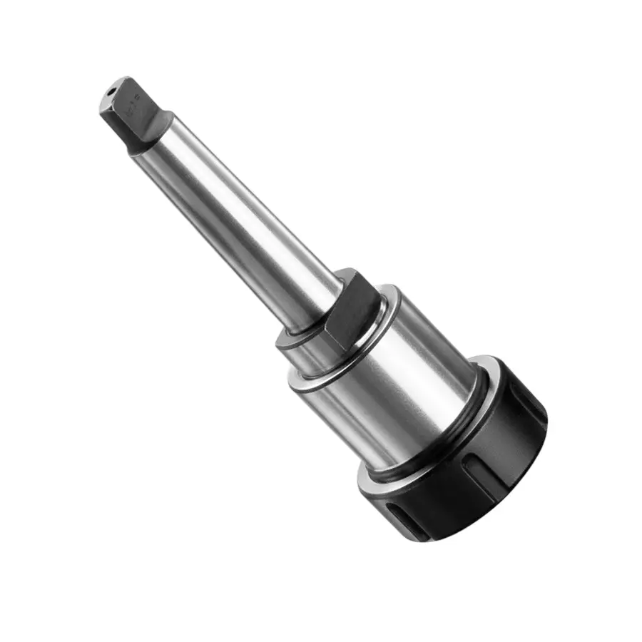 Turnmax Collet Adaptor Tang Type Without Cotter Slot MT Taper MT-4 Shank, E-40 Collet Size