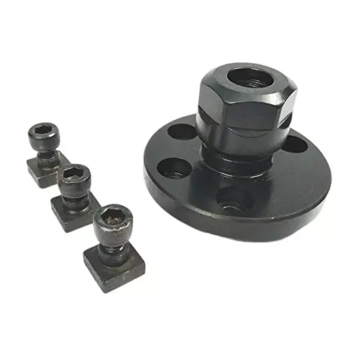 Assorts Collet Adaptor & T-Nuts ER20 Tool Steel Round for 3/4 Inch Rotary Tables