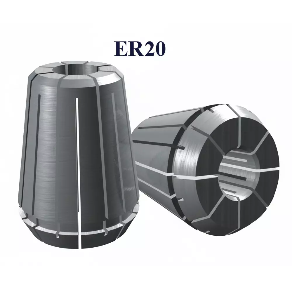 Timus Precision Collet Standard Type ER20 Series for All CNC Router Machines, 3 mm Shank Diameter, ER20.03