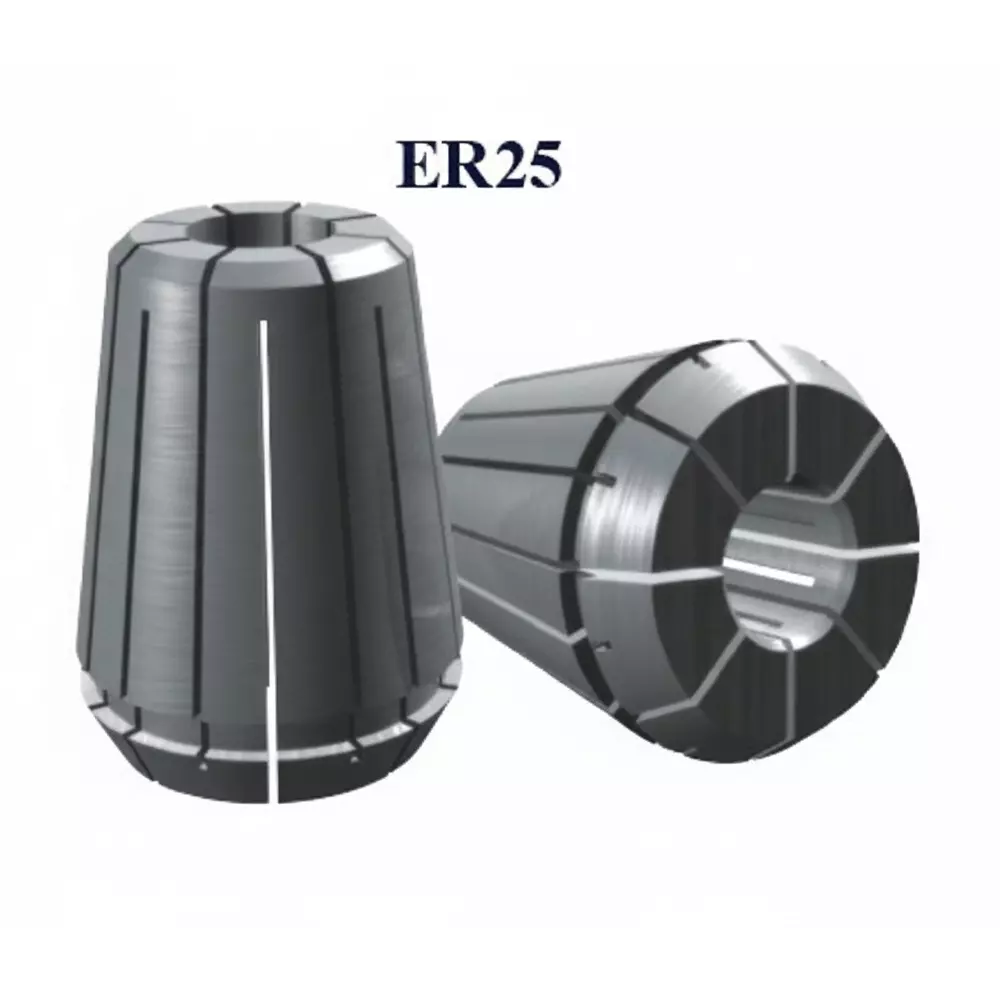 Timus Precision Collet Standard Type ER25 Series for All CNC Router Machines, 13 mm Shank Diameter, ER25.13