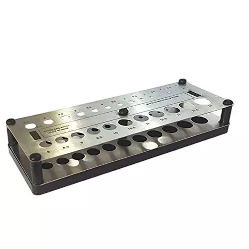 A.D INTERNATIONAL Stainless Steel Drill Stand With Sturdy Plastic Base Imperial Size for DIY, Tool Room, Workshops, H7-IC6B-A23C
