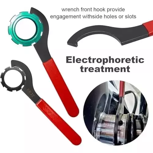 Buyohlic International R8 Taper ER32 Collet Set Chuck Kit With 22 Pcs Collets 0.0004 inch (0.01 mm) Accuracy for CNC Processing, Boring, Milling, 100-CS-158