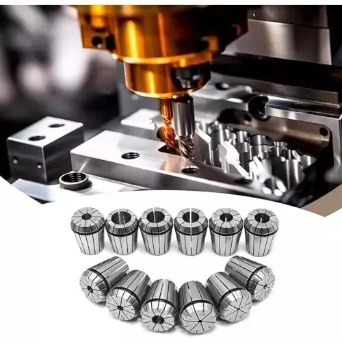 Buyohlic International R8 Taper ER32 Collet Set Chuck Kit With 22 Pcs Collets 0.0004 inch (0.01 mm) Accuracy for CNC Processing, Boring, Milling, 100-CS-158
