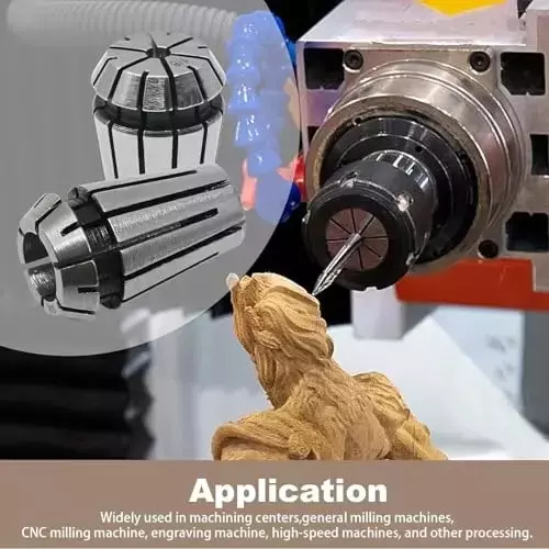 Buyohlic International R8 Taper ER32 Collet Set Chuck Kit With 22 Pcs Collets 0.0004 inch (0.01 mm) Accuracy for CNC Processing, Boring, Milling, 100-CS-158